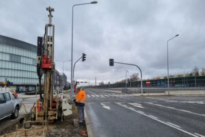 badania geotechniczne pod budowę drogi w Kielcach