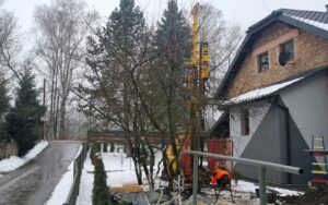 wykonanie otworów rdzeniowych w trzebinii